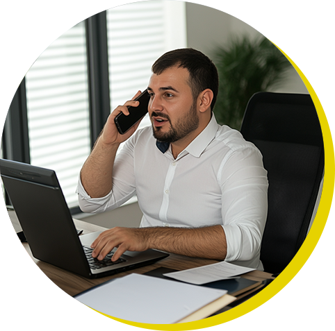call center man carfleet client
